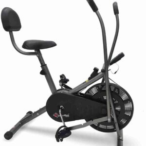 Powermax Fitness BU-201 Dual-Action Stationary Exercise Bike (Black)